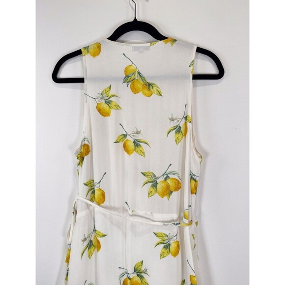 Rails Womens Dress White Lemon Madison Wrap V Neck Tank Sleeveless A Line Small - Picture 11 of 13